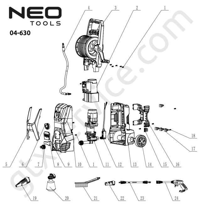 Myjka ciśnieniowa 1600W - NEO TOOLS 04-630 
