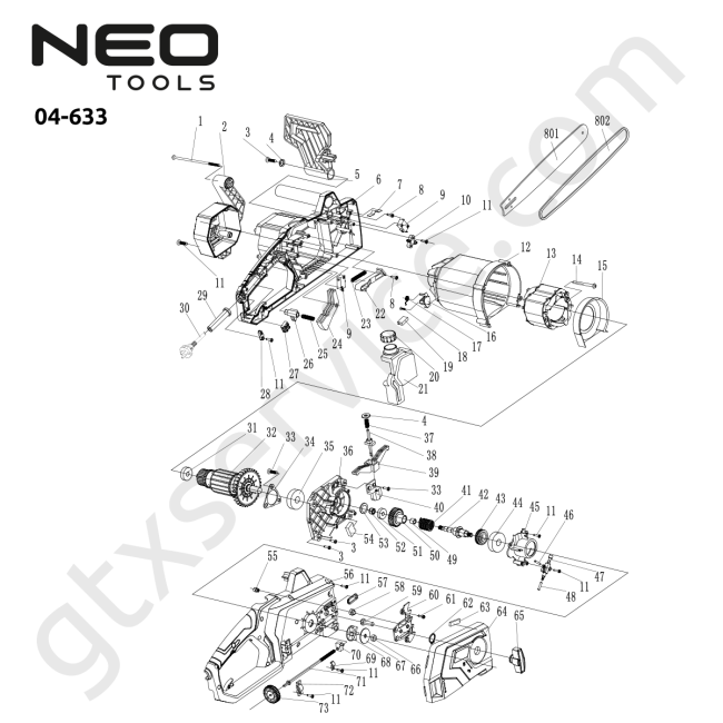 Pilarka łańcuchowa 2200W 450mm - NEO TOOLS 04-633 