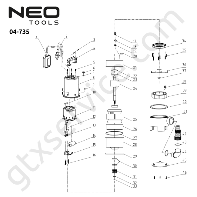 Pompa - NEO TOOLS 04-735 