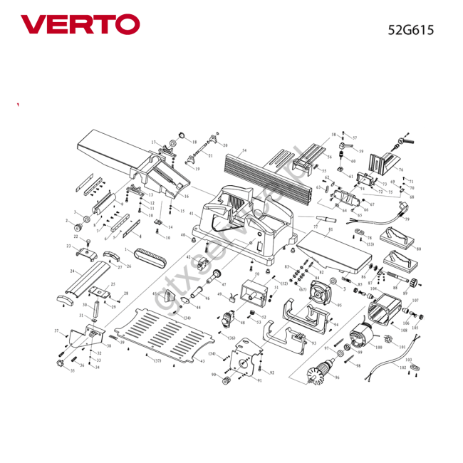 Strugarka stołowa - VERTO 52G615 