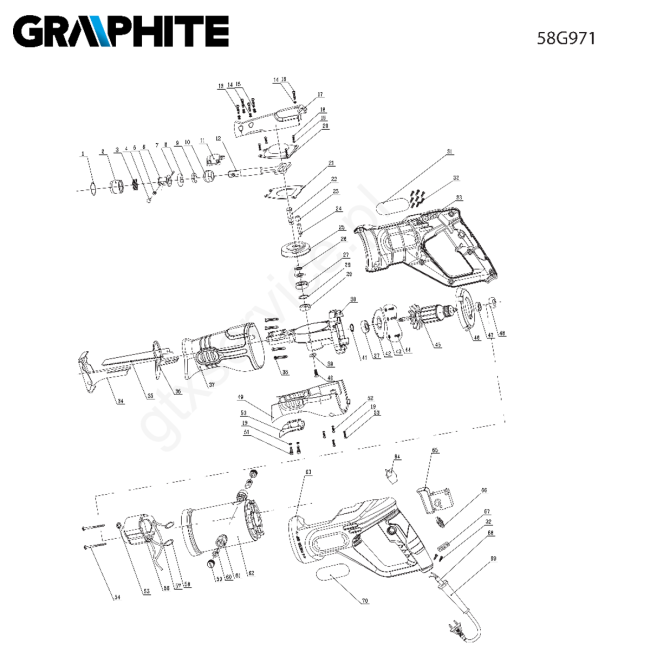 Pilarka szablowa - GRAPHITE 58G971 