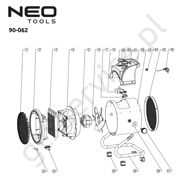 Nagrzewnica elektryczna - NEO TOOLS 90-062 