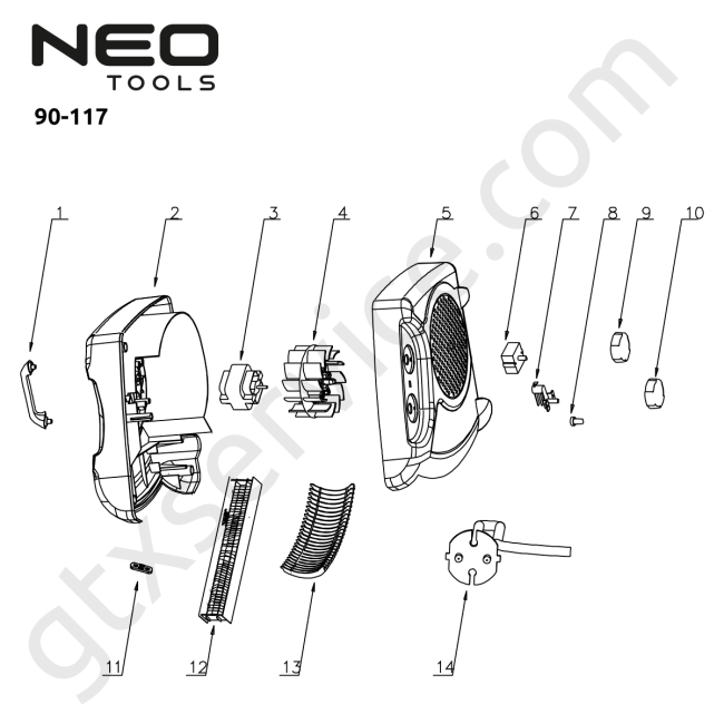 Termowentylator 2000W - NEO TOOLS 90-117 