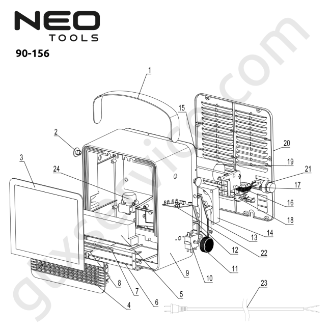 Kominek elektryczny 1500W - NEO TOOLS 90-156 