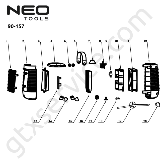 Termowentylator 1500W - NEO TOOLS 90-157 