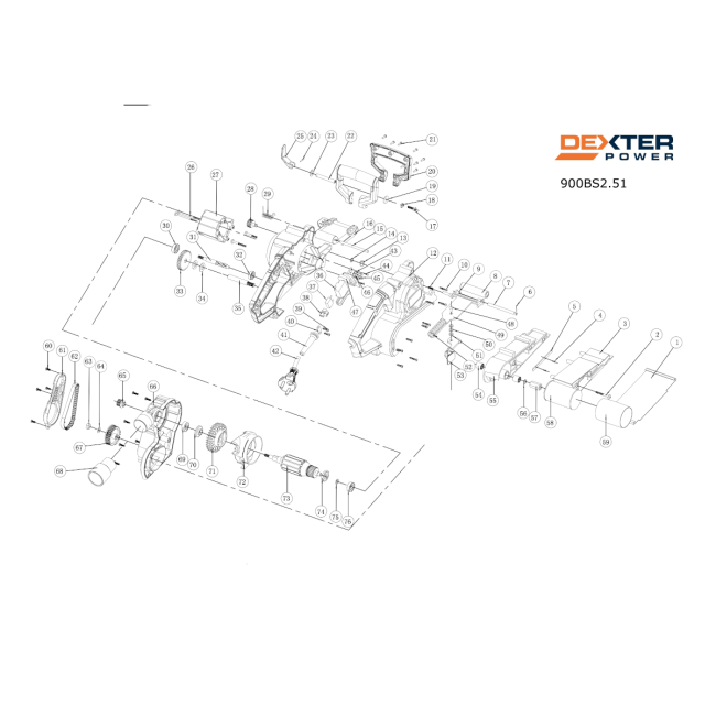DEX SZLIFIERKA TASM 900W DP5 - DEXTER 900BS2.51 