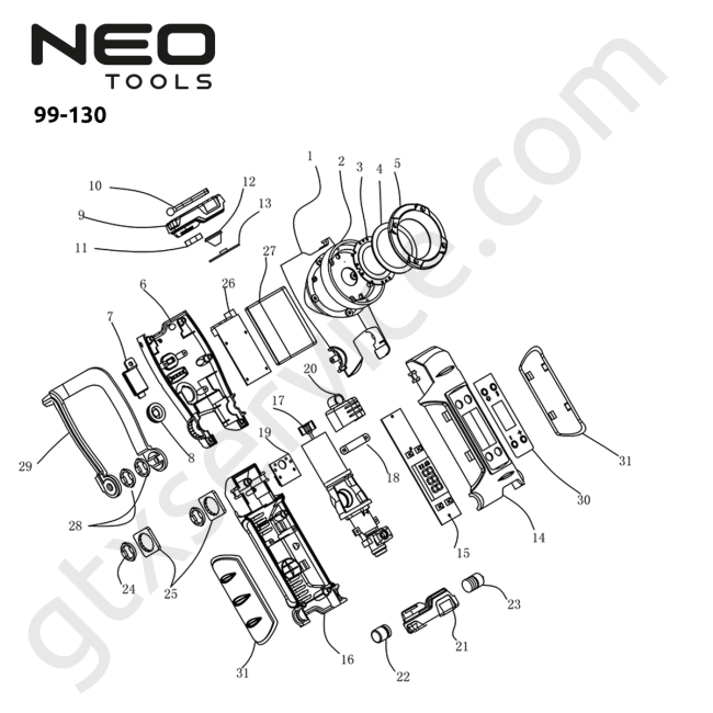 Lampa akumulatorowa 800lm z kompresorem - NEO TOOLS 99-130 