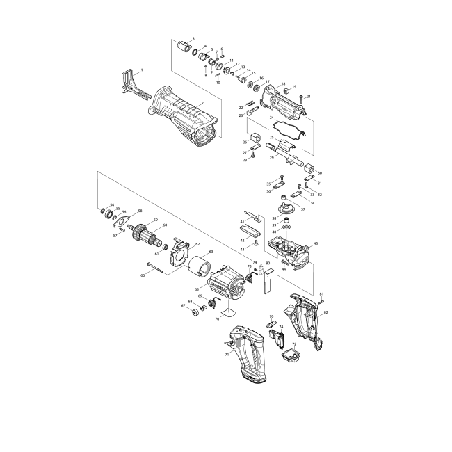 Pilarka szablasta - MAKITA BJR182 