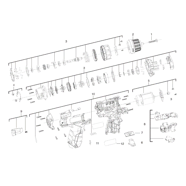 Wiertarko-wkrętarka - AEG BSB12C2-0 4000433981 - (rysunek techniczny)

