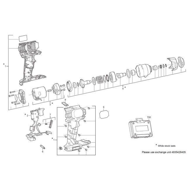 Wiertarko wkętarka - AEG BSS18C 4000440884 - (rysunek techniczny)
