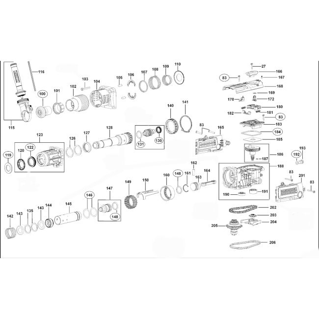 Młotowiertarka SDS-MAX - DEWALT D25601K 