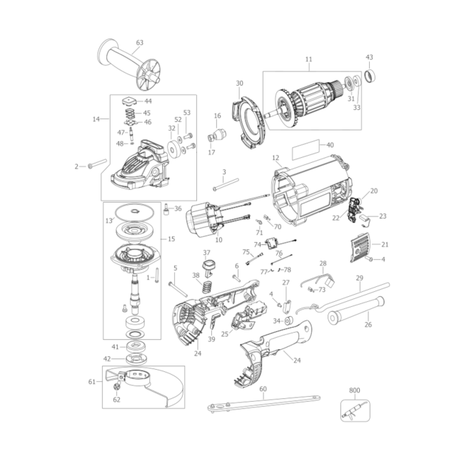 Szlifierka kątowa - DEWALT DWE492S 