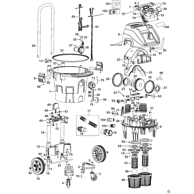 Odkurzacz - DEWALT U006443 