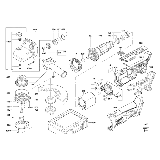 Szlifierka kątowa - MILWAUKEE HD28AG115 