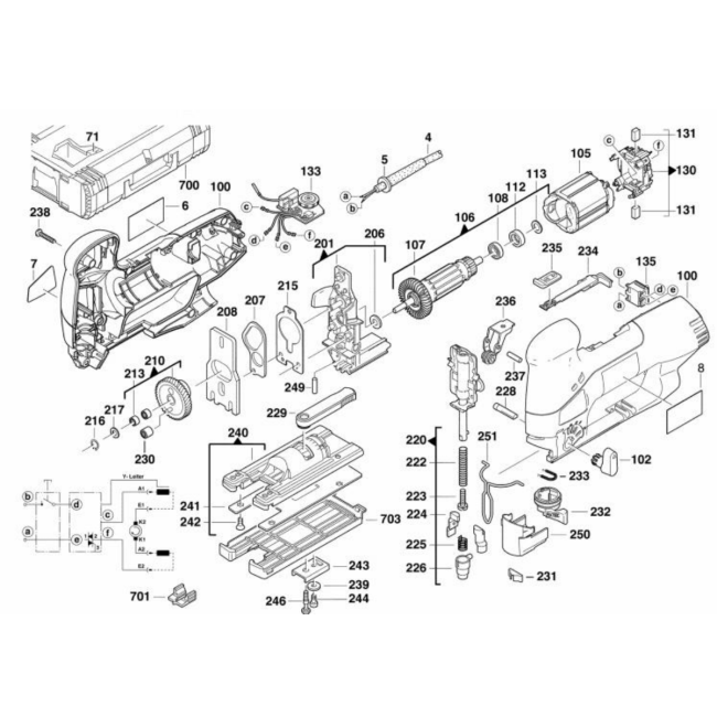 Wyrzynarka - MILWAUKEE JSPE90X 4000383626 - (rysunek techniczny)
