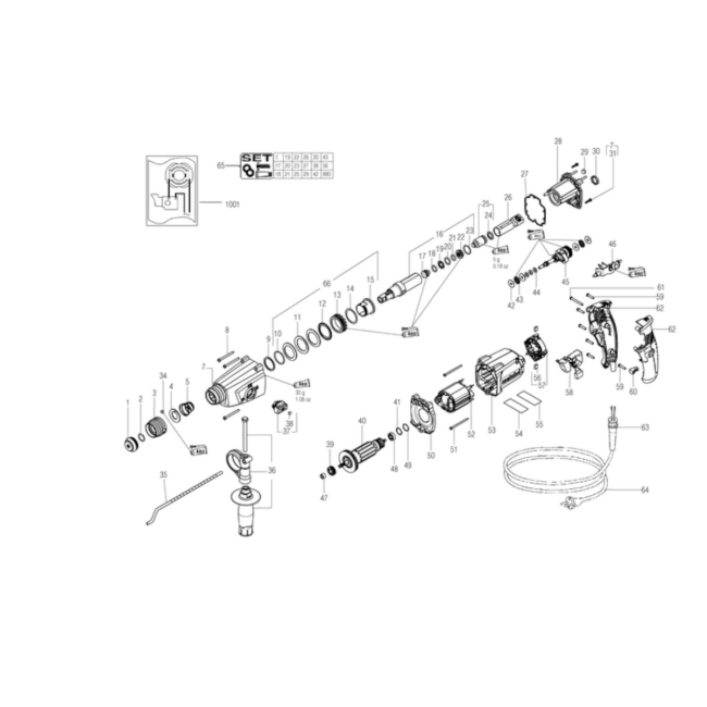 Młotowiertarka - METABO KHE2644 