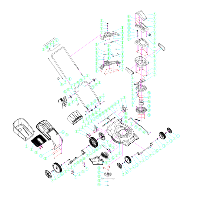 Kosiarka akumulatorowa - NAC LB40-45-B60-NG 40V 