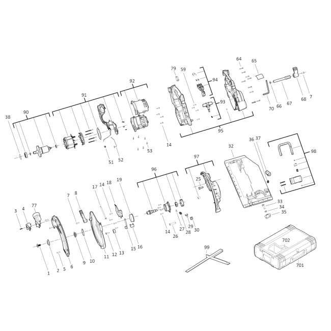 Pilarka tarczowa - MILWAUKEE M18BLCS66 