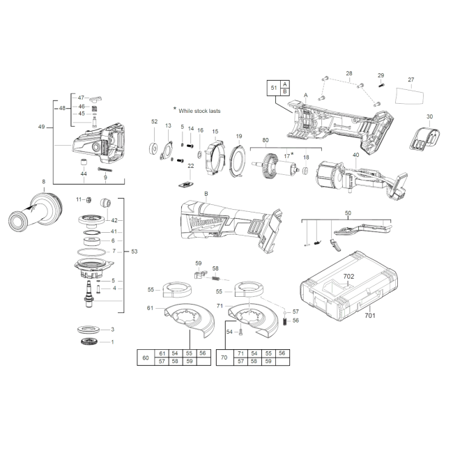 Szlifierka kątowa - MILWAUKEE M18CAG115XPDB 