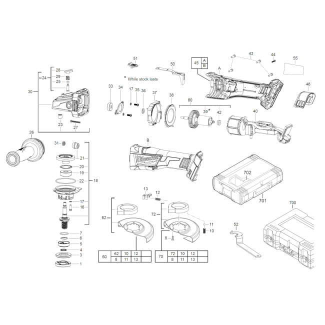Szlifierka kątowa akumulatorowa - MILWAUKEE M18CAG125X-0 