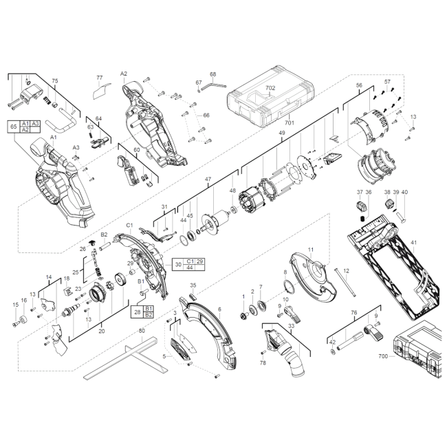 Pilarka tarczowa - MILWAUKEE M18CCS55 