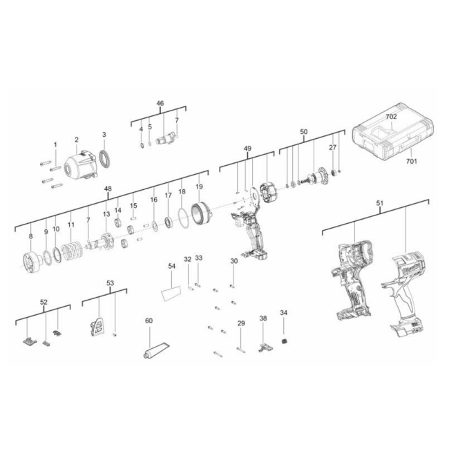 Klucz udarowy 18V - MILWAUKEE M18FMTIWF12-0X 4000458411 - (rysunek techniczny)
