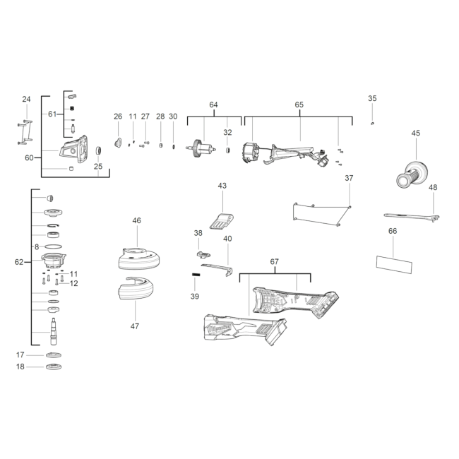 Szlifierka kątowa - MILWAUKEE M18FSAG125X 