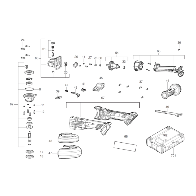 Szlifierka kątowa - MILWAUKEE M18FSAGV125XB 
