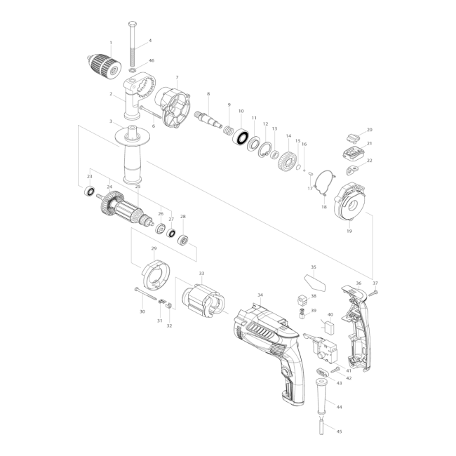 Wiertarka udarowa - MAKTEC M8101 
