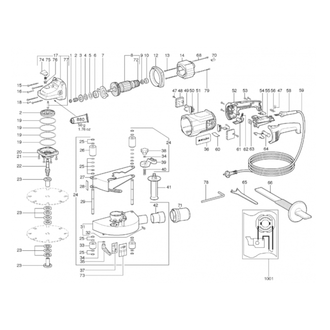 Bruzdownica - METABO MFX65 