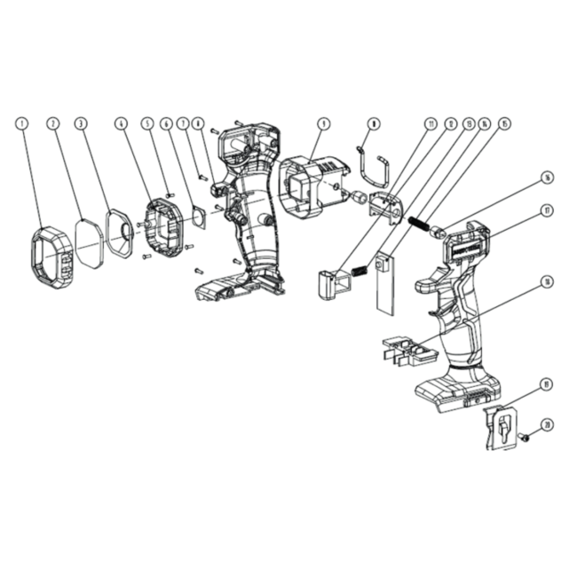 20V AQ-ONE lampa robocza led 1000 lum, bez osprzętu - ROOKS OK-03.4404 
