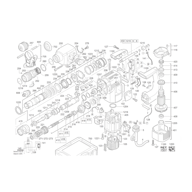 Młotowiertarka sds+ - MILWAUKEE PLH32XE 
