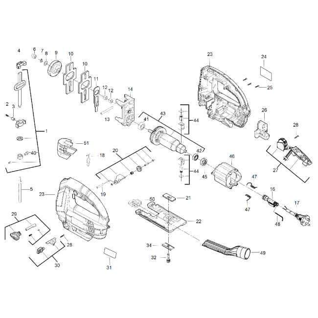 Wyrzynarka - AEG STEP100IN2 4000452290 - (rysunek techniczny)

