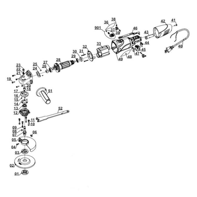 Szlifierka kątowa - EINHELL TC-AG125KIT 