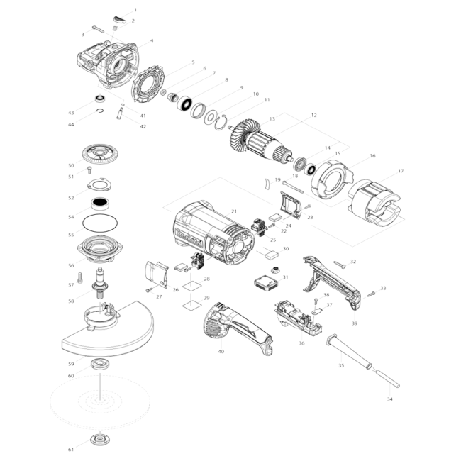 Szlifierka kątowa - MAKITA GA9060R 