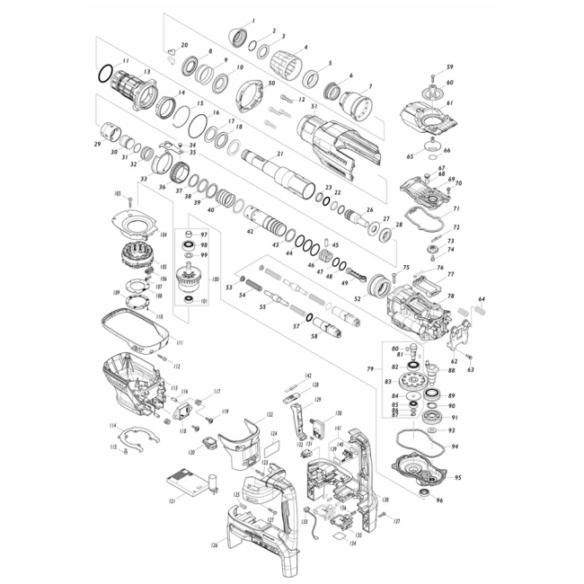 Młotowiertarka SDS-Max 2X18V - MAKITA DHR400 