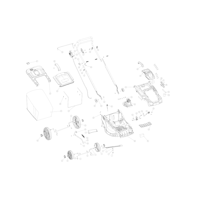 Kosiarka elektryczna - NAC LE16-E-38-PB-C 93493859 - (rysunek techniczny)
