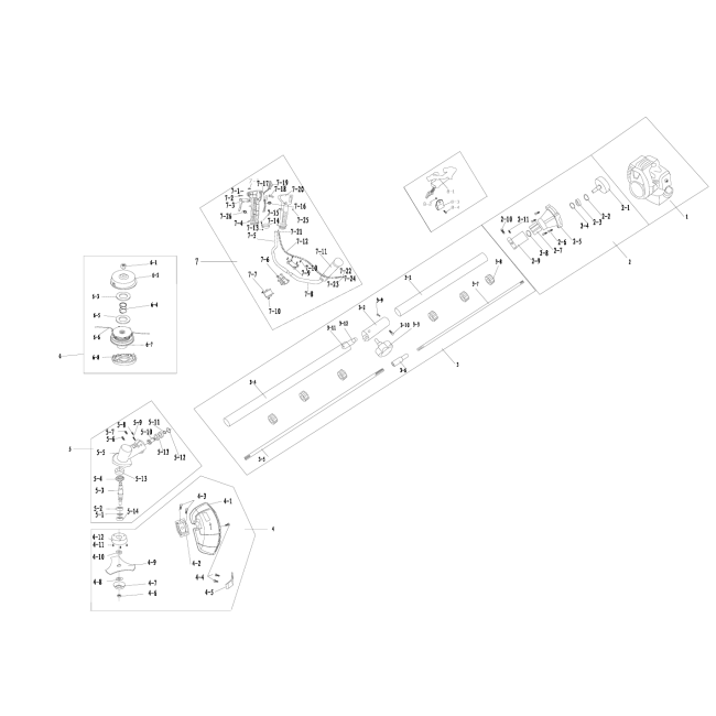 Kosa spalinowa - NAC TC-BC520-15-V 93493865 - (rysunek techniczny)
