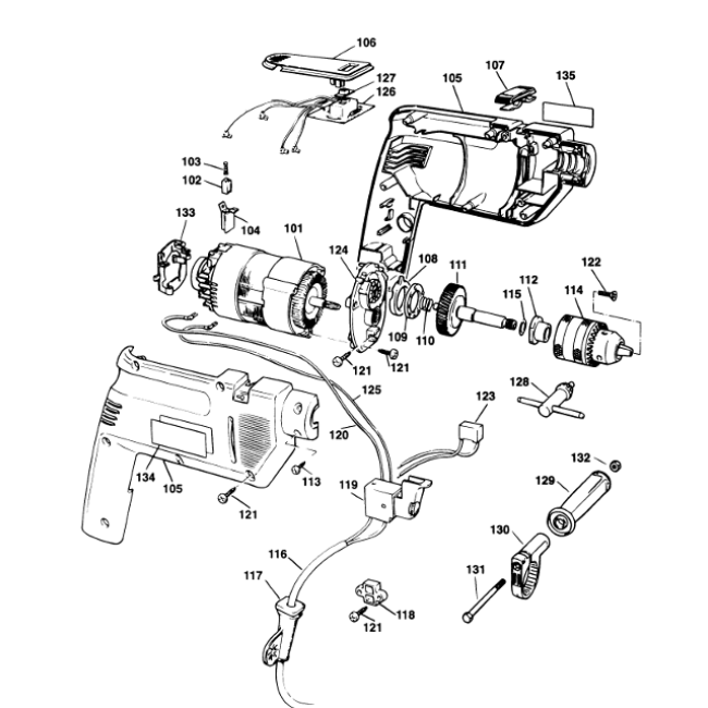 WIERTARKA UDAROWA - BLACK DECKER KD5200 