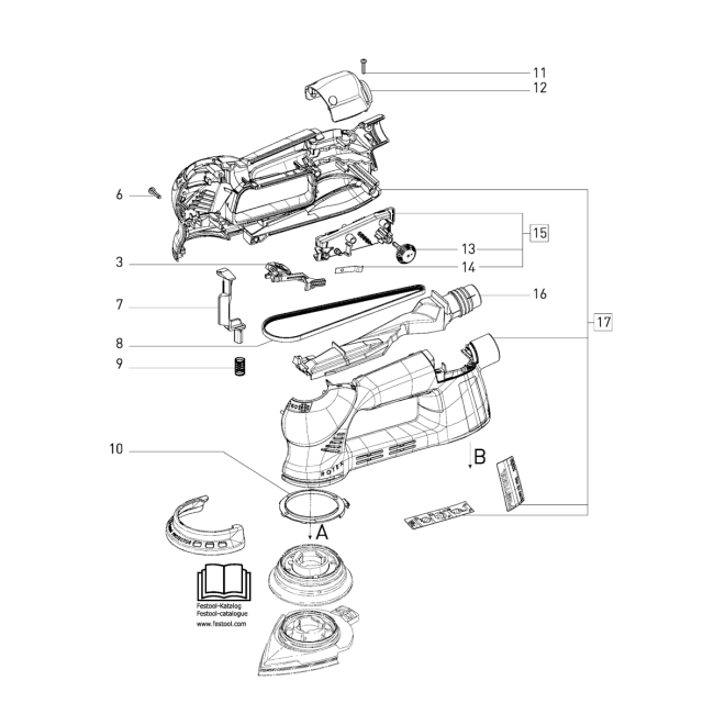 Szlifierka mimośrodowa - FESTOOL RO90DXFEQ230V 