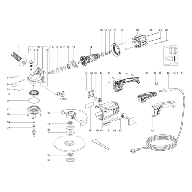 Szlifierka kątowa - METABO W2200-230 