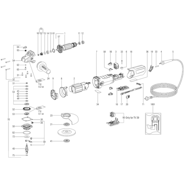 Szlifierka kątowa - METABO W13-125QUICK 