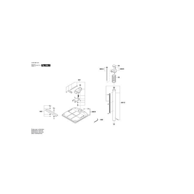 Wiertarka kolumnowa - BOSCH ZIELONY PBD40 3603M07001 - (rysunek techniczny)
