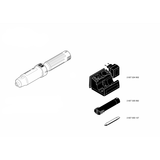 Wkrętarka akumulatorowa - BOSCH ZIELONY PSR3,6VS 0603927424 - (rysunek techniczny)
