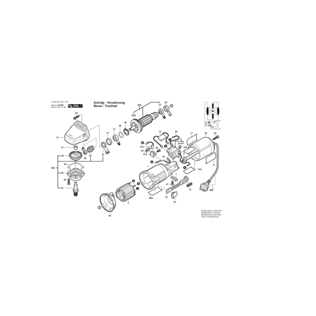Szlifierka kątowa - BOSCH ZIELONY PWS500 0603278161 - (rysunek techniczny)
