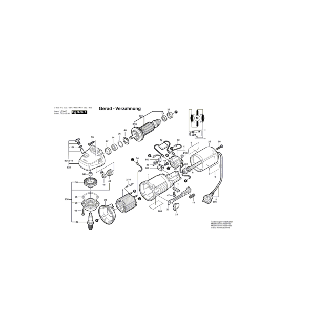 Szlifierka kątowa - BOSCH ZIELONY PWS6-115 0603372073 - (rysunek techniczny)
