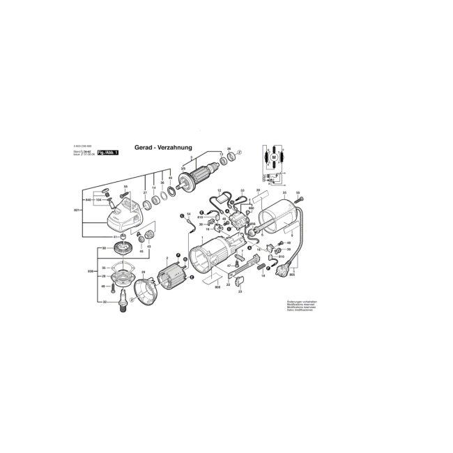 Szlifierka kątowa - BOSCH ZIELONY PWS7-125 3603C99800 - (rysunek techniczny)
