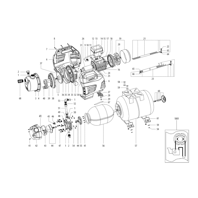 Pompa ogrodowa - METABO HWW350025 