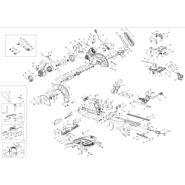 Pilarka ukosowa - SCHEPPACH HM140L 5901218901od11/2019do03/2022 - (rysunek techniczny)
