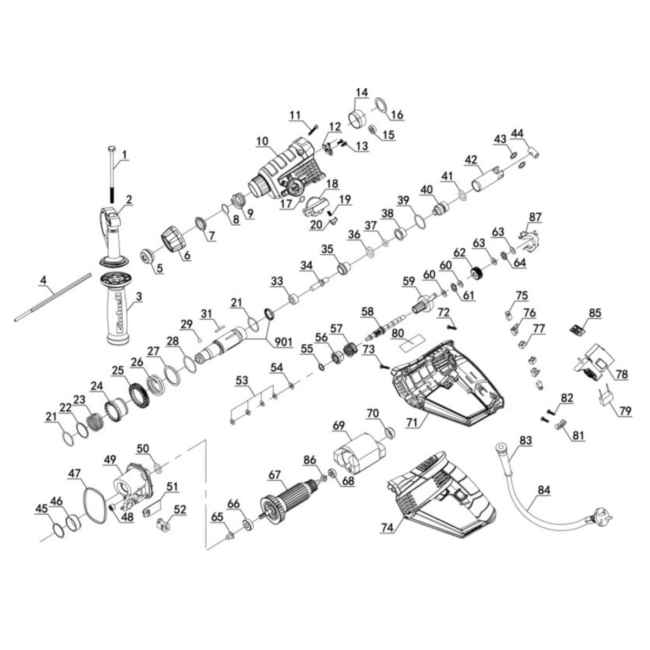 Młotowiertarka SDS+ - EINHELL TC-RH800E 